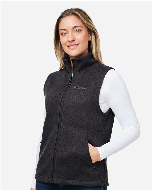 Women's Drop Line Fleece Vest - Image 12
