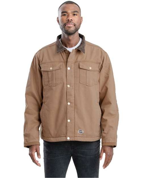 Men's Tall Vintage Washed Sherpa-Lined Work Jacket