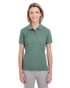 Alternative view of Women's Heathered Pique Polo