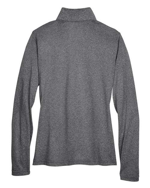 Women's Cool & Dry Heathered Performance Quarter-Zip Pullover - Image 2