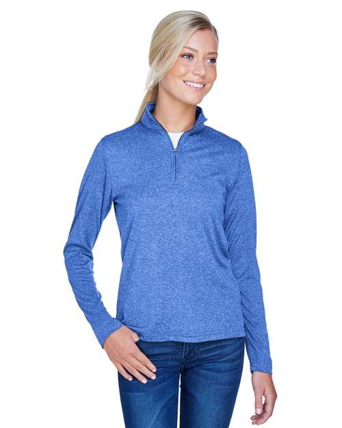 Women's Cool & Dry Heathered Performance Quarter-Zip Pullover - Image 19