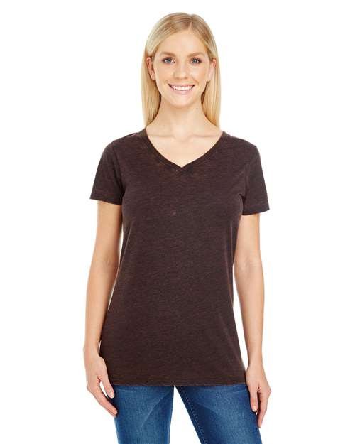 Women's Cross Dye V-Neck T-Shirt - Image 8