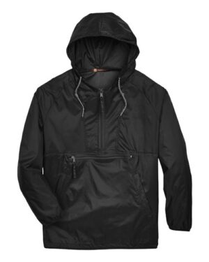 Unisex Packable Hooded Nylon Jacket
