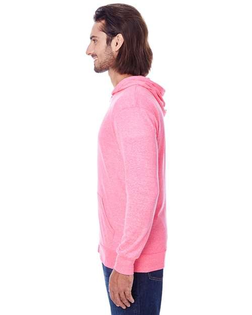 Unisex Triblend Full-Zip Lightweight Hooded Sweatshirt - Image 13