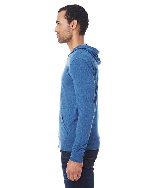 Unisex Triblend Full-Zip Lightweight Hooded Sweatshirt - Image 16
