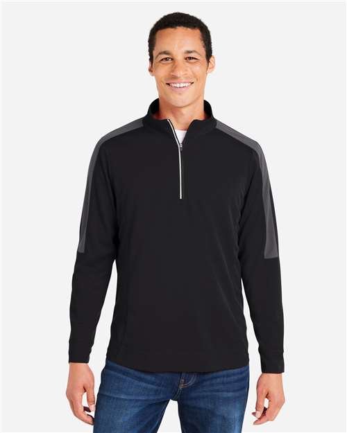 Men's Market Snag Protect Mesh Colorblock Quarter-Zip Pullover - Image 4