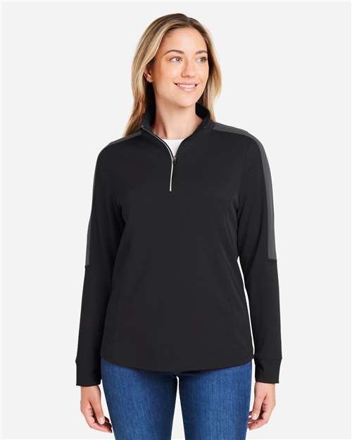 Women's Market Snag Protect Mesh Colorblock Quarter-Zip Pullover - Image 4