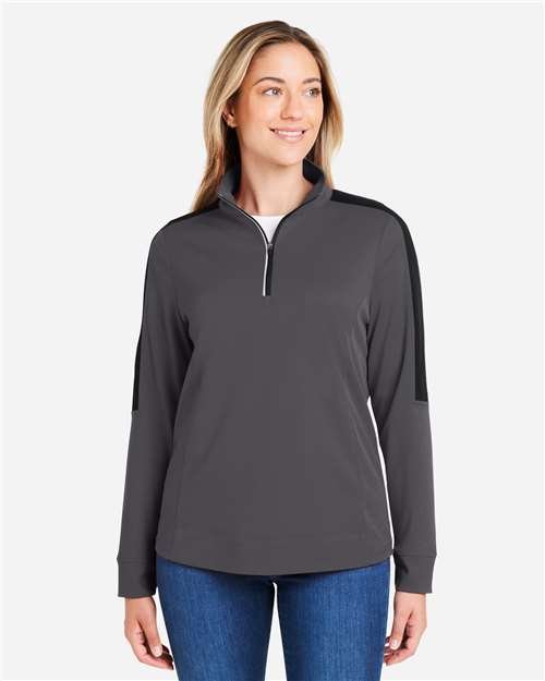 Women's Market Snag Protect Mesh Colorblock Quarter-Zip Pullover - Image 11