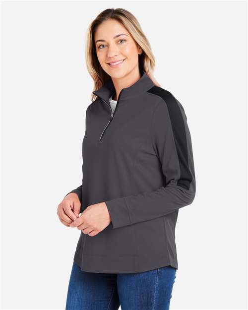 Women's Market Snag Protect Mesh Colorblock Quarter-Zip Pullover - Image 12