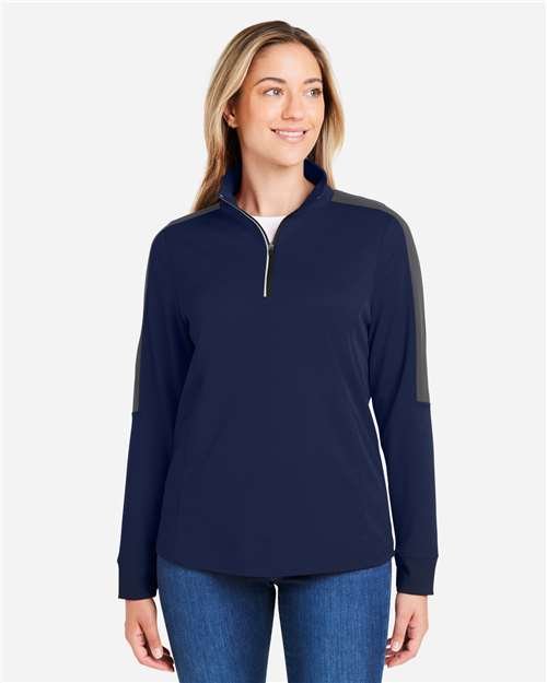 Women's Market Snag Protect Mesh Colorblock Quarter-Zip Pullover - Image 17