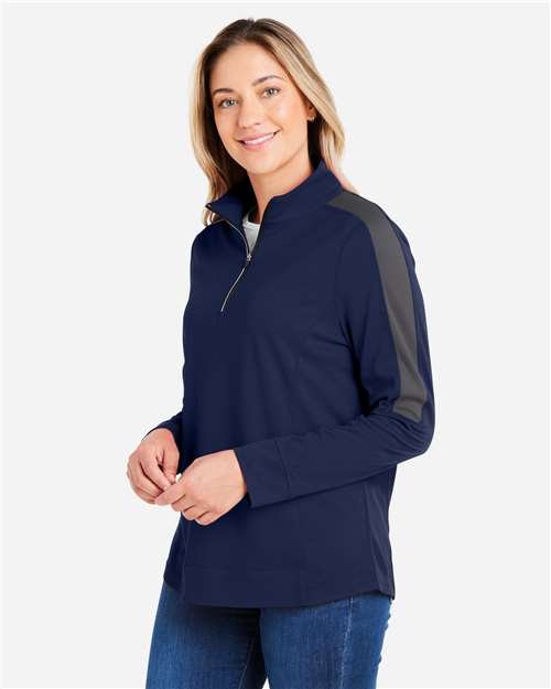 Women's Market Snag Protect Mesh Colorblock Quarter-Zip Pullover - Image 18