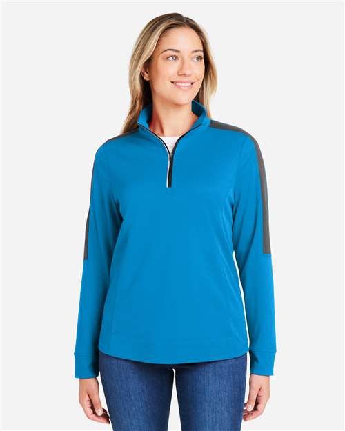 Women's Market Snag Protect Mesh Colorblock Quarter-Zip Pullover - Image 29
