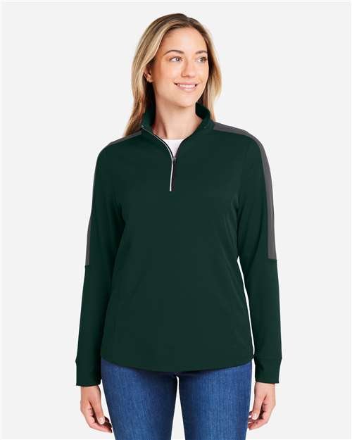 Women's Market Snag Protect Mesh Colorblock Quarter-Zip Pullover - Image 35