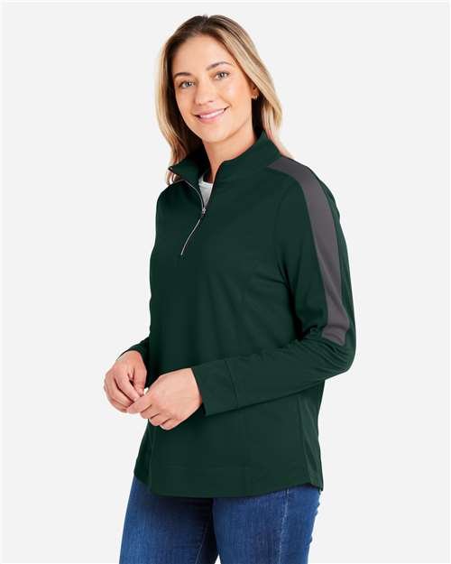 Women's Market Snag Protect Mesh Colorblock Quarter-Zip Pullover - Image 36