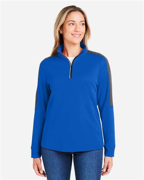 Women's Market Snag Protect Mesh Colorblock Quarter-Zip Pullover - Image 41