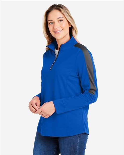 Women's Market Snag Protect Mesh Colorblock Quarter-Zip Pullover - Image 42