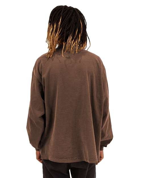 Unisex Max Heavyweight Garment-Dyed Long Sleeve T-Shirt - Image 10