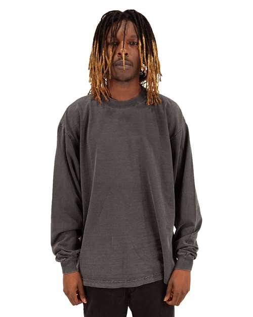 Unisex Max Heavyweight Garment-Dyed Long Sleeve T-Shirt - Image 14