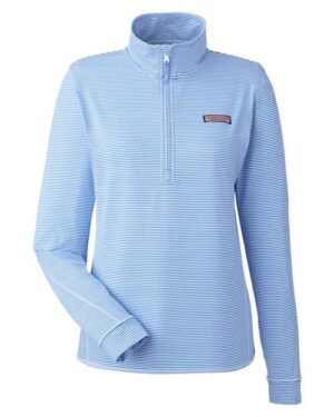 Women's Microstripe Sankaty Half-Zip Pullover
