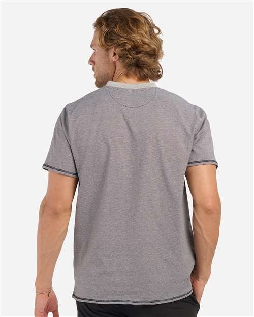 Men's Striped V-Notch T-Shirt - Image 4