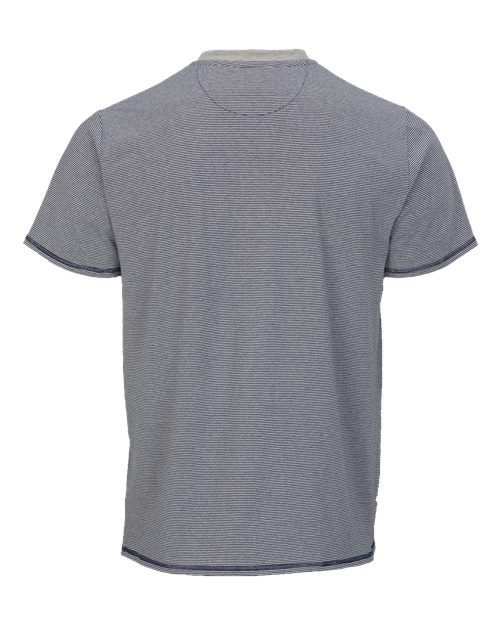 Men's Striped V-Notch T-Shirt - Image 7