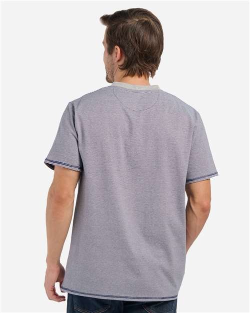 Men's Striped V-Notch T-Shirt - Image 9