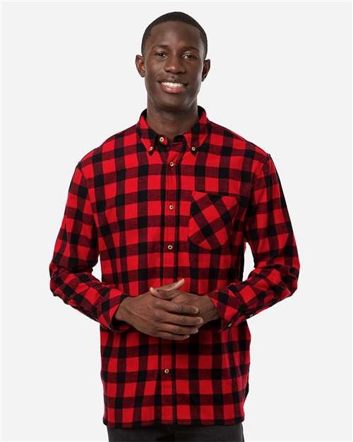 Men's Flannel Button Down Shirt - Image 43