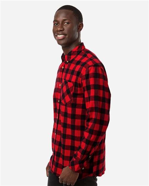 Men's Flannel Button Down Shirt - Image 44