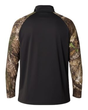 Alternative view of Unisex Realtree® Performance Colorblocked Quarter-Zip Pullover