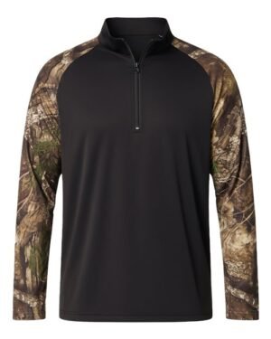 Unisex Realtree® Performance Colorblocked Quarter-Zip Pullover