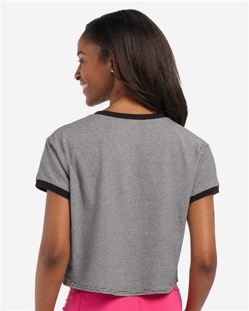 Women's Striped Tie Front T-Shirt - Image 4