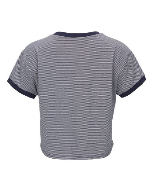 Women's Striped Tie Front T-Shirt - Image 7