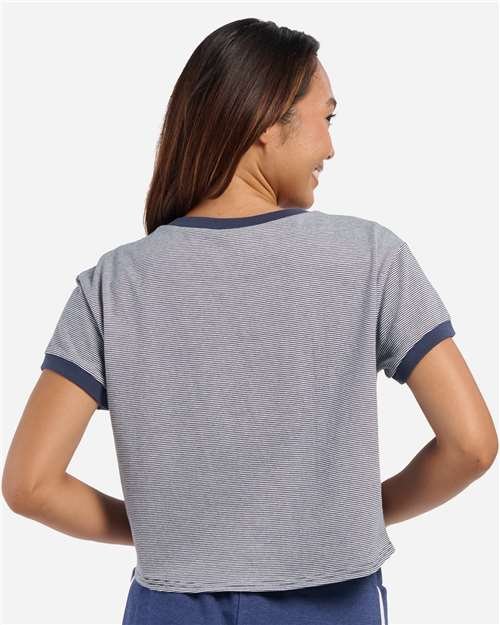 Women's Striped Tie Front T-Shirt - Image 9