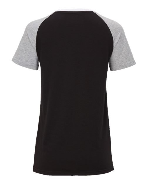 Women's Colorblocked V-Neck T-Shirt - Image 2