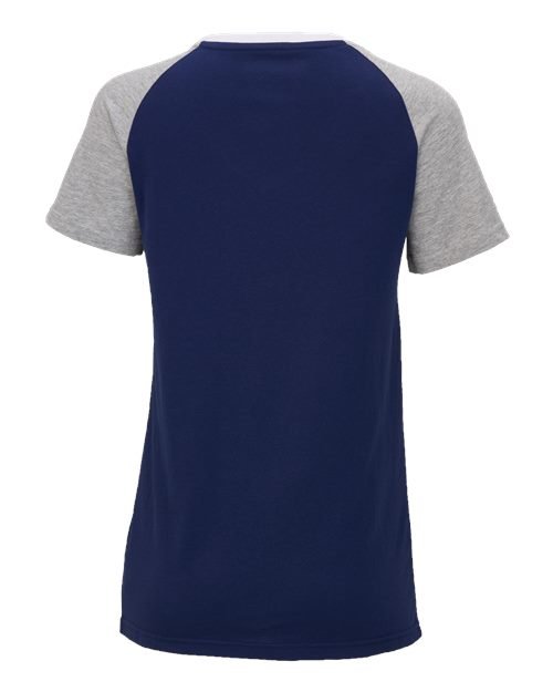 Women's Colorblocked V-Neck T-Shirt - Image 7