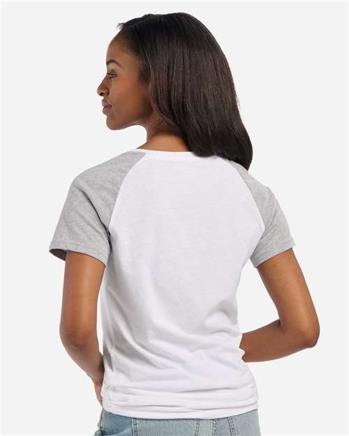 Women's Colorblocked V-Neck T-Shirt - Image 13