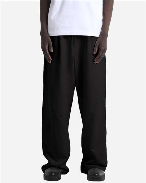 Unisex Garment-Dyed Pleated Fleece Pants