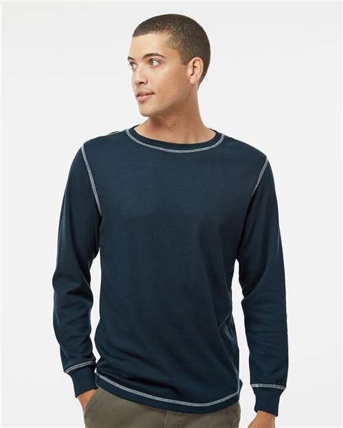 Men's Vintage Thermal Long Sleeve T-Shirt - Image 30