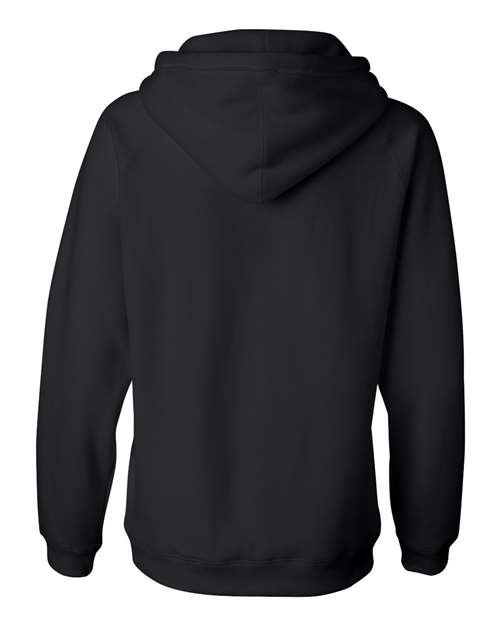 Women's Sueded V-Neck Hooded Sweatshirt - Image 2