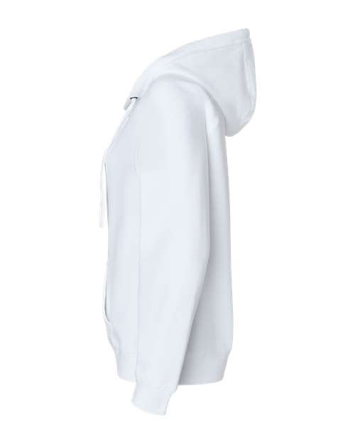 Women's Sueded V-Neck Hooded Sweatshirt - Image 16