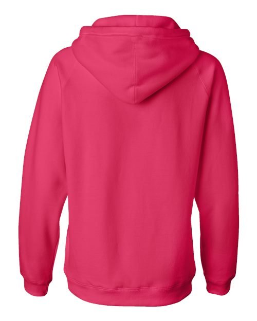 Women's Sueded V-Neck Hooded Sweatshirt - Image 21