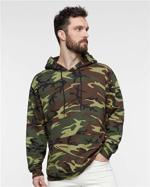 Unisex Camo Fleece Hoodie Sweatshirt - Image 5