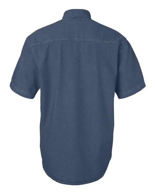 Men's Denim Short Sleeve Shirt - Image 7