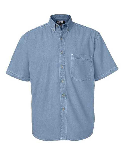 Men's Denim Short Sleeve Shirt - Image 8
