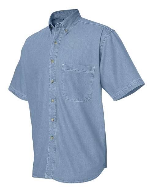 Men's Denim Short Sleeve Shirt - Image 9