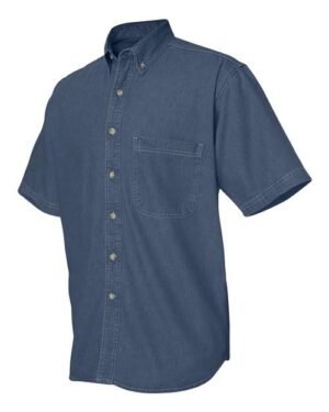Alternative view of Men's Tall Denim Short Sleeve Shirt