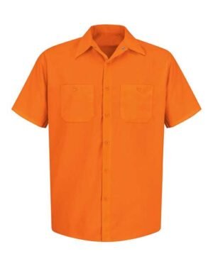 Men's Enhanced Visibility Short Sleeve Work Shirt
