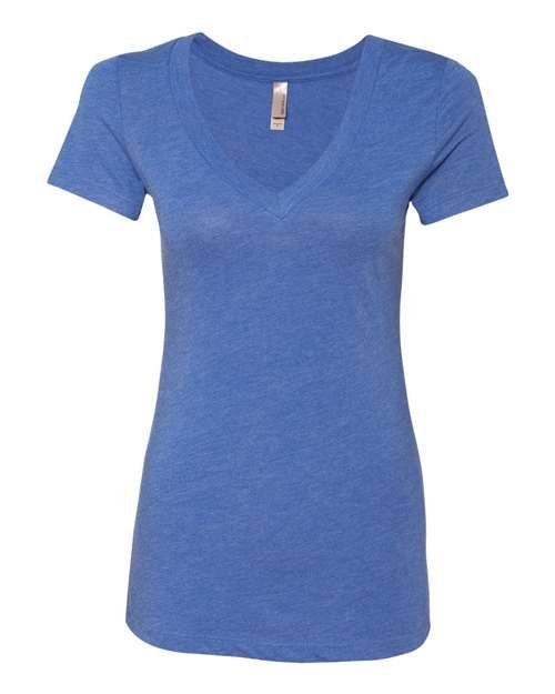 Women’s Triblend Deep V-Neck T-Shirt - Image 5