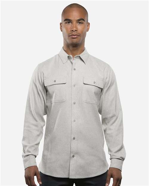 Men's Solid Flannel Shirt - Image 23