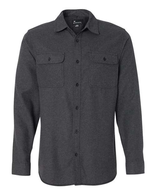 Men's Solid Flannel Shirt - Image 8